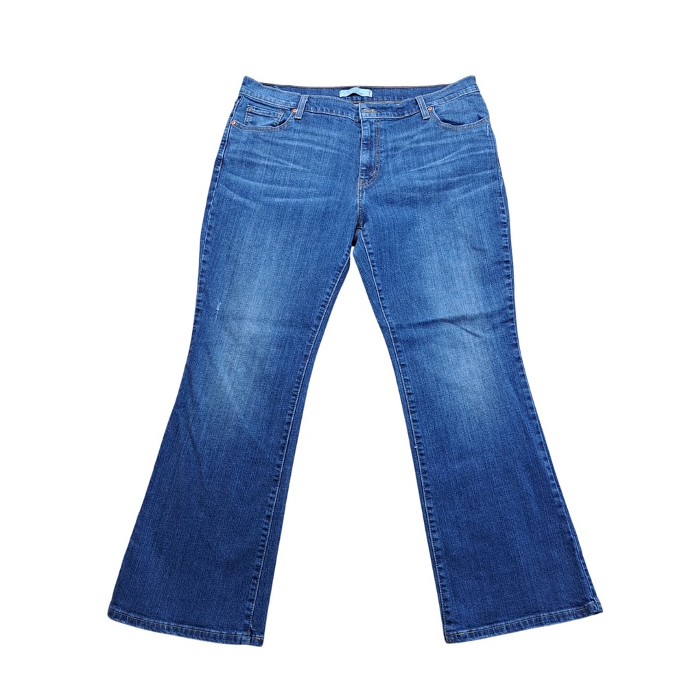 Levi's 515 Bootcut Jeans Women 16 S/C Blue Excellent‎ Flap Back Pocket Mid Rise